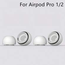 أطراف سماعات أذن سيليكون ناعمة بيضاء مخصصة ل- Apple Pro 1/2 (2 قطعة/عبوة)، مع شبكة مقاومة للغبار، مادة سيليكون ناعمة، ملاءمة مثالية لقناة الأذن، أكثر راحة للارتداء. متوفرة بمقاسات L، M، S، XS. - أبيض - مشاهدة 20