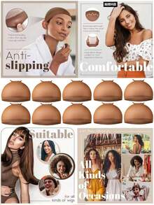 200/50/20PCS Wig Lace Hair Net Stockings Hair Net High-Elasticity Stockings Net Hat High-Elasticity. Simple To Operate And Easy To Wear. Easy To Carry When Going Out. - View 2