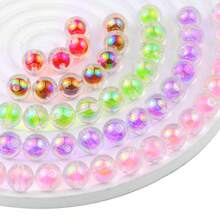 10顆 16mm 彩色壓克力圓珠 DIY 珠寶手工配件，適用於項鍊、手鍊、吊墜，散珠 - 亞克力珠 - 查看 7