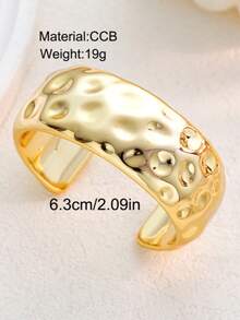 5 peças/1 peça Conjunto de Pulseiras Vintage Elegante Casual Feminino em Dourado CCB e Acrílico Rosa, Adequado para Uso Diário - Multicolorido - Visão 8