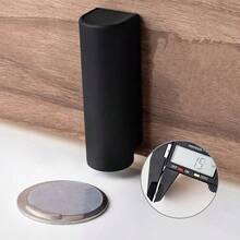 Heavy Duty Magnetic Door Stop - No-Drill Installation, Scratch-Proof And Damage-Resistant, Strong Magnetic Base, Windproof Door Wedge, Floor Protection - Suitable For Home, Office, Bathroom, Commercial Use - Modern Minimalist Design. - Multicolor - View 6