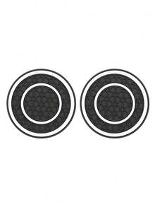 Anti-Slip Silicone Honeycomb Pattern Car Cup Holder Mat (1/2pcs) - Heat Resistant Universal Car Cup Holder, Dust-Proof Easy To Clean, Suitable For Most Car Models, Fashionable Modern Car Interior Accessory, Travel Essential, Enhance Car Storage And Decoration Effect - Coaster - View 10