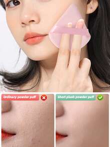 Set Alat Rias Mini Warna Pink 9 Buah, Kuas Rias Bedak Besar, Bantalan Spons dengan Tali Jari, Puff Bedak Beludru Segitiga, Mangkuk Pembersih Kuas Silikon, Bulu Sintetis Lembut, Perlengkapan Kecantikan Mini Portabel untuk Perjalanan, Dapat Digunakan Basah dan Kering, Cocok untuk Pemula Rias Wajah - MultiWarna - View 7