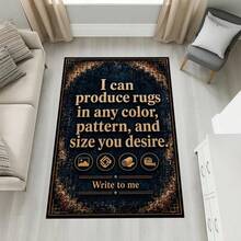 Custom Photo & Text Rug, Personalized Logo Mat, Made To Order Rugs & Carpets,Customized Rugs & Mats - Multicolor - View 5