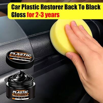 JB-XPCS 30g/100g Car Plastic Renovator Paste Long Lasting Black Gloss Restore Faded Aging Plastic Trim Interior Exterior Care Cream YT162