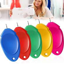 Enhebrador de hilo de coser hecho a mano, herramienta de enhebrado automático para máquina de coser, dispositivo de enhebrado fácil para bordado, asistente de enhebrado automático, enhebrador de aguja, color aleatorio - Múltiples estilos - Ver 3