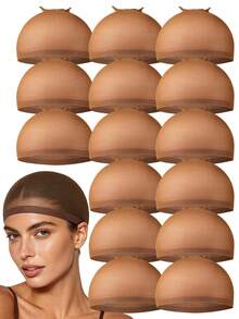 200/50/20PCS Wig Lace Hair Net Stockings Hair Net High-Elasticity Stockings Net Hat High-Elasticity. Simple To Operate And Easy To Wear. Easy To Carry When Going Out. - View 1