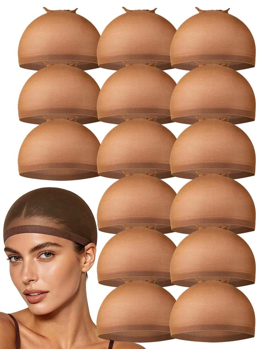 200/50/20PCS Wig Lace Hair Net Stockings Hair Net High-Elasticity Stockings Net Hat High-Elasticity. Simple To Operate And Easy To Wear. Easy To Carry When Going Out. - View 1