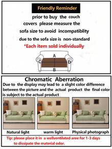 1pc All-Season Comfortable Sofa Cushion Cover, Modern Minimalist Non-Slip Sofa Seat Cover, Dust-Proof, Stain-Resistant, Machine Washable, Hand Washable, Fresh Fashionable Soft Non-Fading Non-Shedding Sofa Cover Cloth, Bedroom Decor, Pet-Friendly Protective Cover, Adjustable Corner Sofa Cover Suitable For Bedroom, Office, Living Room Combination Furniture, L-Shaped Sofa And 1234-Seater Sofa - Green - View 5