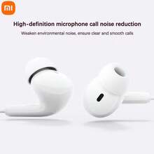 Xiaomi USB-C Wired Stereo In-Ear Earphones, 12.4mm Audio Drivers, In-Line HD Mic, 3-Button In-Line Control, IP54 Dustproof & Waterproof, Ergonomic Comfort Fit, S/M/L Silicone Eartips Included, Compatible With IPhone15 & Android USB-C Phones, White - View 10