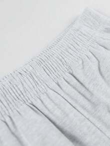 Girls' Summer Lightweight Knitted Bermuda Shorts, Loose Casual Side Pocket Sports Pants, Versatile For Daily Outdoor Wear - White - View 5
