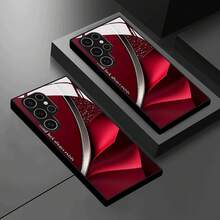 [24h Versand aus DE/FR/ES]Apple 11-17 21-26 Ultra Handyhülle: Premium Glas-Hülle mit roter plissierter Textur und glänzendem Muster für Galaxy S26/S25/S25 Plus/S25 Ultra/S24/S24 FE/S24 Plus/S24 Ultra/S23+/S23 Ultra/S22+/S22 Ultra/S20+/S20 FE/S20 Ultra/A13/A14/A16/A32/A33/A34/A53/A54/55/56/A72/A73 5G, vielseitig und hochwertig - 1 Stück Bildfarbe - Übersicht 6