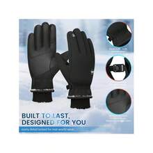 Winter Warm Touchscreen Gloves, Windproof Anti-Slip Black Gloves, Unisex, Suitable For Cold Weather Cycling, Skiing, Running, Driving - Ski Gloves - View 13