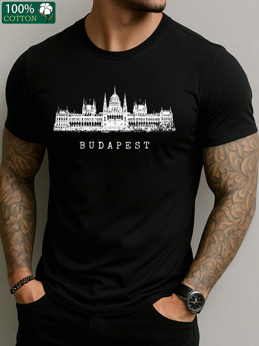 Camisetas de hombre - Negro - Ver 1