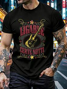 Men T-Shirts - Hitam - View 1