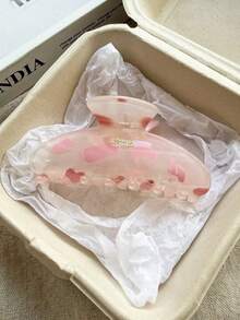 4件/1件 女款 9.5cm/3.74in 金條造型 棕色 白色 粉色 豹紋輕量塑膠髮夾 時尚百搭 高質感優雅極簡 純色髮飾 適合日常穿搭、外出、休閒、派對、通勤、海灘度假、馬尾、盤髮、洗臉、沐浴、化妝、造型搭配（字母標籤為單面） - 彩色 - 查看 10