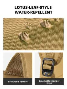 CAMEL CROWN Ransel Komuter Kasual dan Sporty, Tas Ringan untuk Perjalanan, Aktivitas Luar Ruangan, dan Mendaki - Batok kelapa - View 3