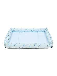 CAMEL CROWN Summer Pet Cooling Mat, Ice-Feel Cooling Pad, All-Season Bean Pet Sleeping Bed - Sky Blue - View 4