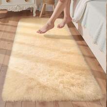 EDIMENS Long Hallway Runner Rug 80x300, High Pile Bathroom Rug Non-Slip, Fluffy Washable Kitchen Rug Bath Mat, Rugs For Bedroom Bed Runner Hallway Living Room - 米色 - 查看 12