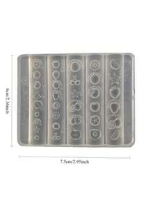 Beautizon Nailartlab 3D硅胶美甲模具套装，包含樱桃、草莓、柠檬、西瓜、葡萄等3D水果美甲模具，与网络红人同款，柔软耐用，DIY美甲装饰配件 - 無色 - 查看 6