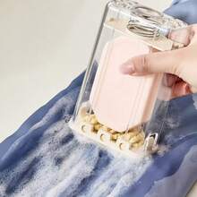 Convenient Soap Foamer - Transparent Soap Storage Box, No Hand Scrubbing Needed, Automatic Spring Bracket + Drainage Function, Suitable For Underwear, Clothing, Shoes, Socks, Pants, Towels, Bed Sheets, Home Cleaning Scenarios, Travel Essentials, Household Items, School, Soap Holder - Multicolor - View 9