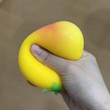 Tachimi 1pc New Creative Stress Relief Realistic Peach Squeeze Toy, Soft Slow Rebound Squishy Toy, Ideal Gift For Friends, Birthday And Party, Suitable For Men And Women - Multicolor - View 8