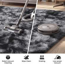 EDIMENS Runner Rug Hallway 300cm Long, Non Slip Runner For Hallway Black, Washable Bathroom Runner Rug For Kitchen, Fluffy Area Rugs For Hallway, Living Room, Bedroom, Bathroom, Bedside Rug - Tie-dye Dark Gray - View 11