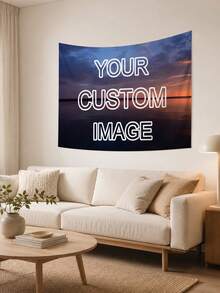 Custom Photo Tapestry, Personalized Image Wall Hanging Banner, Bedroom Decor Custom Image Backdrop, Photography Prop - Multicolor - View 4