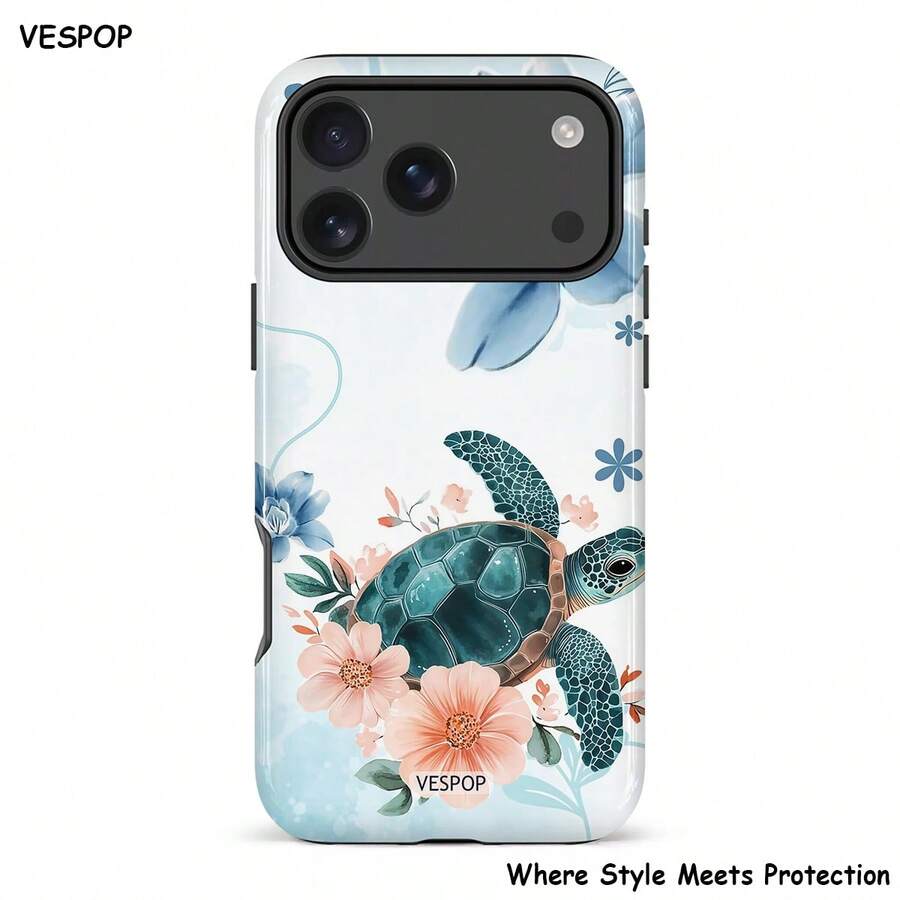 VESPOP 手指扣手機殼,適合亮面設計、Y2K、圓點圖案,適用 18/17/16/15/14/13 Pro Max,附支架設計 - 混合色1 - 查看 1