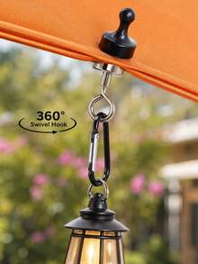 4/2/1pc Magnetic Tent Hooks With Carabiner Clips, Heavy Duty Strong Magnetic Hooks, Detachable Portable Camping Tent Hanging Rack, Multi-Function Metal Magnetic Clips, Suitable For Outdoor Tents, RVs, Awnings, Sunshades - Multicolor - View 3
