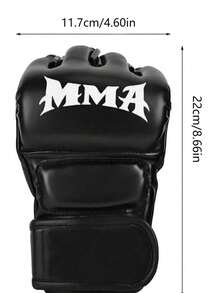 開指拳擊手套，MMA 加厚成人手套，適用於沙袋訓練、格鬥與對抗 - 彩色 - 查看 5