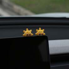 Car Interior Decor Small Sun Center Console Car Ornament Funny Decorative Healing Mood Figurine For Women - Various - View 4