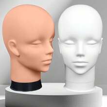 Wig Mannequin Stand, Display Mannequin Head, Hair Styling Tool Mannequin Head, Includes Mannequin Pins And Small Stand, Halloween - View 2