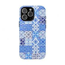 Funda de teléfono de cerámica: diseño azul de estilo portugués, funda protectora - Blanco - Ver 2