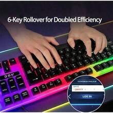 AOC Kombo keyboard dan mouse berkabel KM100, tersedia dalam warna hitam dan putih, plug and play, tahan air IPX4, desain ergonomis, kompatibel dengan PC Windows. - View 5
