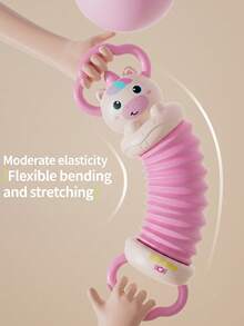 Baby Accordion Toy, Designed For Infants, Pull And Press To Make Sounds, Adorable Cartoon Shape, Easy-Grip Rattle Design, Perfect Gift For Baby's Grasp Training And Play, Parent-Child Interaction Tool, Music Enlightenment Toy For Newborns And 0-3 Years Old - Multicolor - View 5