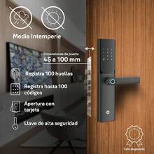 Cerradura Para Puerta Inteligente Digital Con Huella De Alta Modelo - 1 - Ver 3