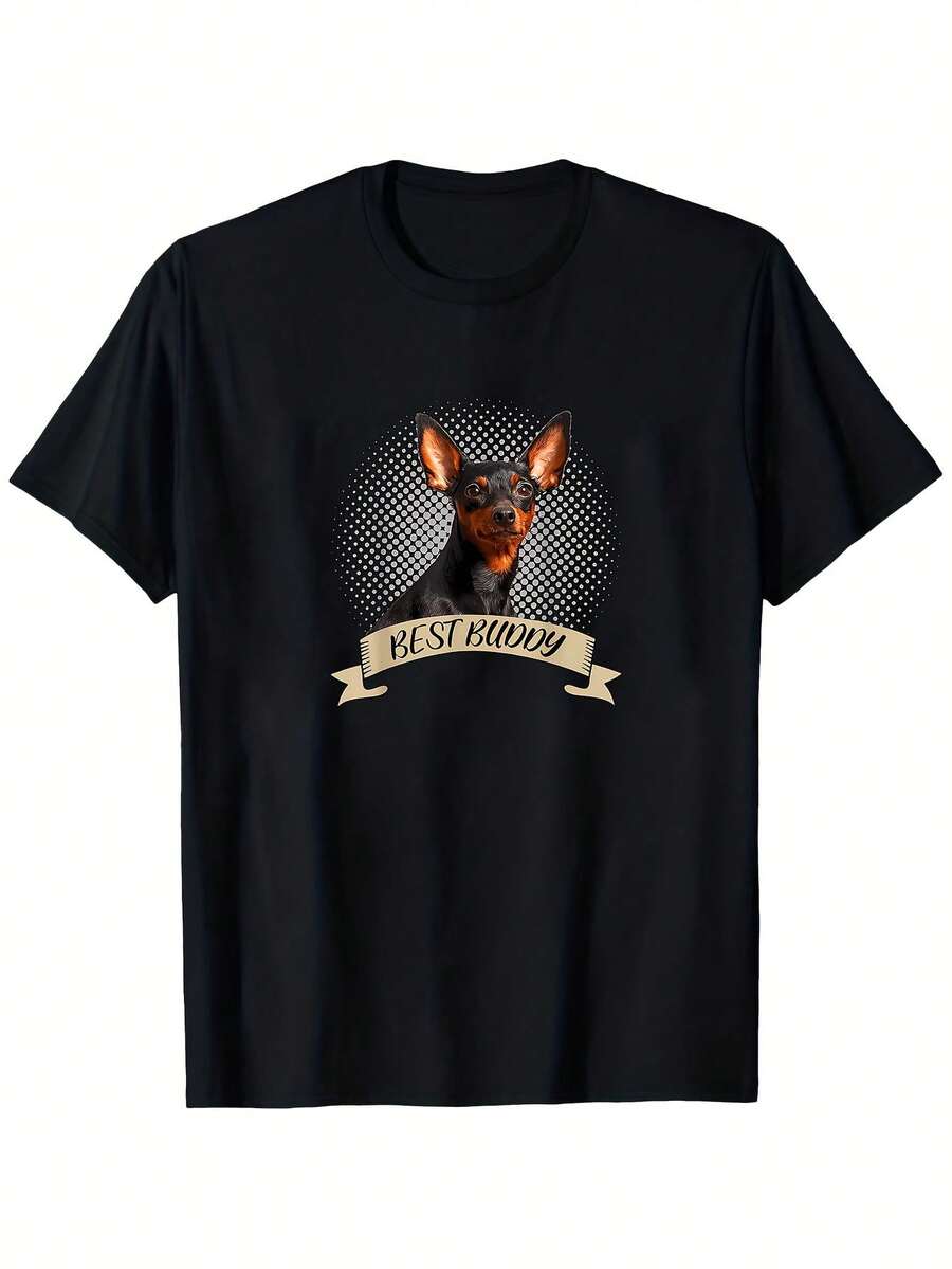 Men T-Shirts - 黑色 - 查看 1