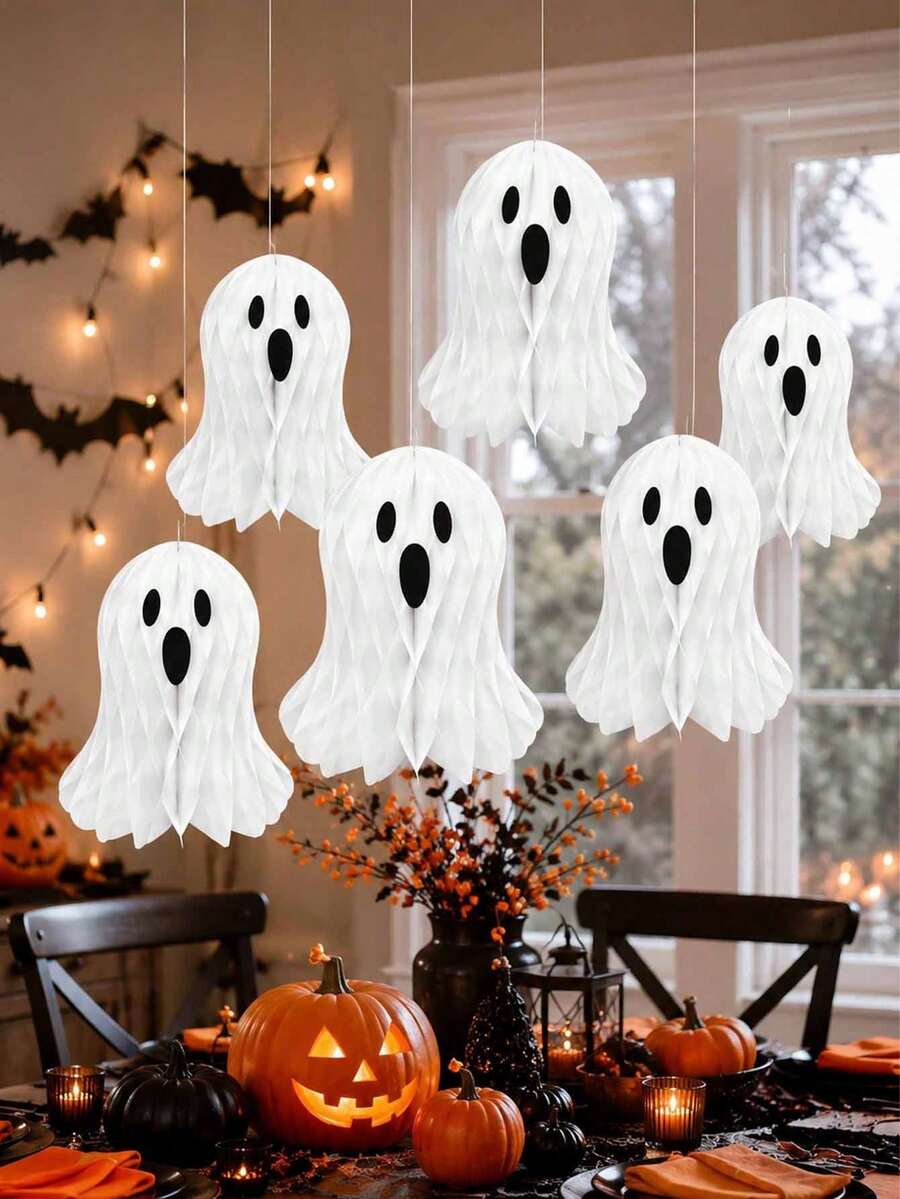 2/3 buah Dekorasi Gantung Hantu Halloween, Gaya Menyeramkan & Lucu, Cocok Untuk Dekorasi Rumah Dalam/Luar Ruangan, Langit-langit, Jendela, Pohon, Rumah Hantu dan Perlengkapan Pesta Halloween - Beraneka warna - View 1