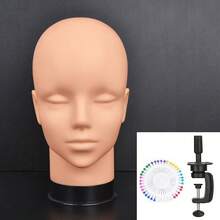 Wig Mannequin Stand, Display Mannequin Head, Hair Styling Tool Mannequin Head, Includes Mannequin Pins And Small Stand, Halloween - View 9