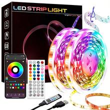 GHUSTAR Intelligent RGB LED Light Strip With APP And Remote Control, Music Sync Color Changing Light String For Bedroom Home Decoration Party Festival Lighting - RGB - View 2