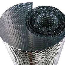 500cm/196.85in,Reflective Aluminum Foil Insulation, Thermal Waterproof Barrier, Sun Protection Radiant Shield, Roof Wall Floor Mobile Home - Double-sided Aluminized Bubble Wrap - View 6