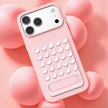 2-In-1 Silicone Suction Cup Phone Back Sticker Stand, Multi-Functional Adhesive Phone Holder, Portable Slouchy Desktop Phone Stand For Watching Movies, Multiple Colors Available - Multicolor - View 4