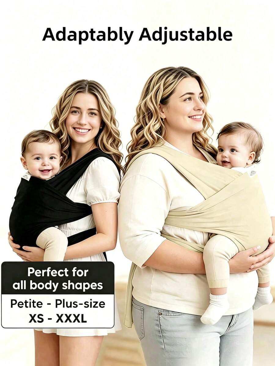LELE LON Infant Carrier For Newborn To Toddler, Portable Hands-Free Baby Carrier With Travel Storage Bag, 7-35 Lbs