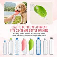 3/2/1pc Portable Pet Water Dispenser Silicone Leaf-Shaped Universal Water Bottle Drinking Bowl Accessory Suitable For Dogs And Cats Outdoor Travel Hydration Accessory Water Bottle Not Included - Water Feeder - View 5