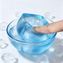 Tachimi 1pc Mini Ice Cube Shaped Soft Squeeze Slow Rebound Stress Toy, Desktop Decompression Squeeze Toy, Cool Design, Suitable For Desktop Collection And Home Decor, Individually Packaged, Random Shipment - Multicolor - View 3