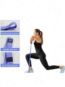 Yoga Elastikband Yoga Fitness Dehnband Tanz Widerstandband für Männer und Frauen Fitness Heimgym Ideal für Sport Krafttraining Bodybuilding und Pilates Trainingsausrüstung Gym Zubehör - Verschiedenfarbig - Übersicht 6