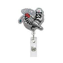 1pc Cool Blood Pressure Bear Pattern Retractable Badge Reel, With Rotating Crocodile Clip, Fun Retractable Badge Holder, Suitable For RN, LPN, CNA Healthcare Professionals, Teachers, Nursing Students, Office Gift - Multicolor - View 8