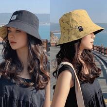 1pc Fashionable Bucket Hat, Women's Spring/Autumn/Summer Bucket Hat, Reversible Bucket Hat, Suitable For Daily Outings, Sun Protection And Lightweight - Multicolor - View 10