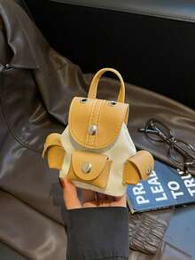 1PC Mini Backpack, Casual & Minimalist, Can Be Used As A Bag Charm Or Coin Purse, Suitable For School, Daily Outings, Travel, Versatile Item, Also The Best Gift For Teenagers. - Multicolor - View 6